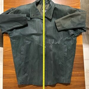COMINT Green Leather Jacket Size M